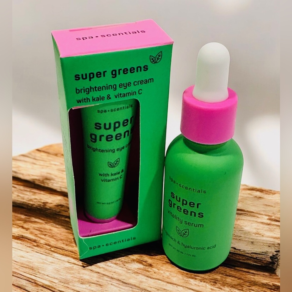 Spa Scentials Super Greens Skin Care and Eye Cream Set